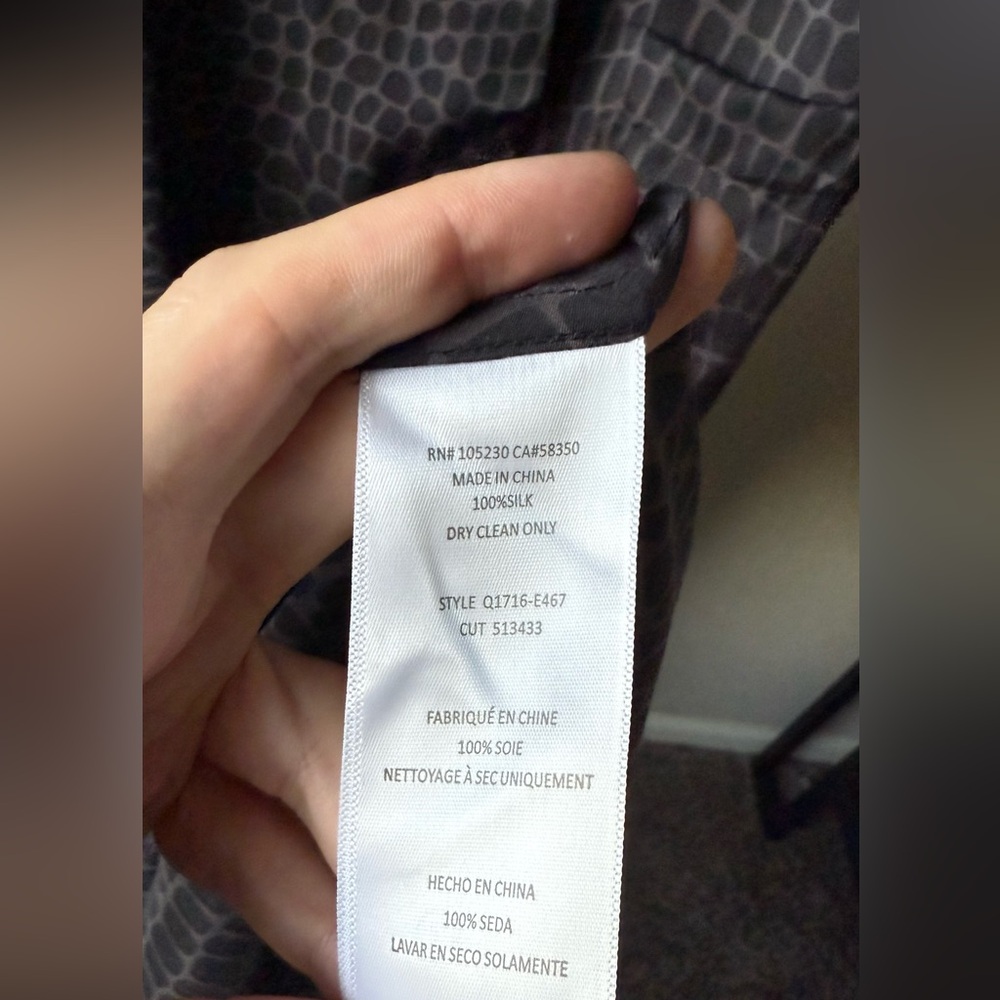 Equipment Gray Patterned Dress - image 7